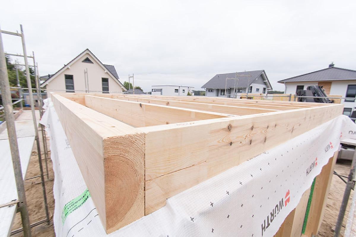 WOCON Bautagebuch Erstes Stockwerk Holzdecke