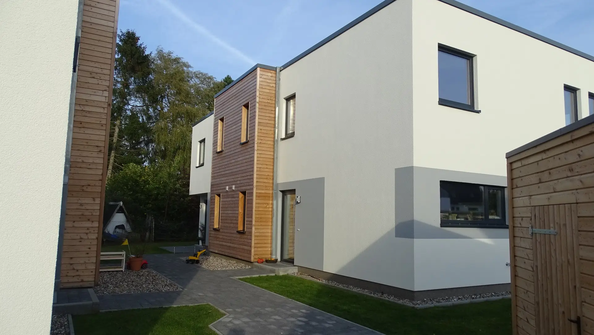 Doppelhaus Elmenhorst – Frontansicht